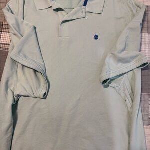 Izod Mint Green Polo Shirt with Blue Logo